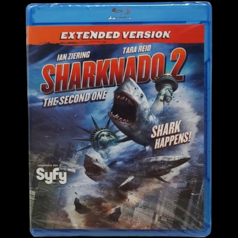 NEW SEALED BLU-RAY SHARKNADO 2 THE SECOND ONE  SHARK HAPPENS!    SYFY